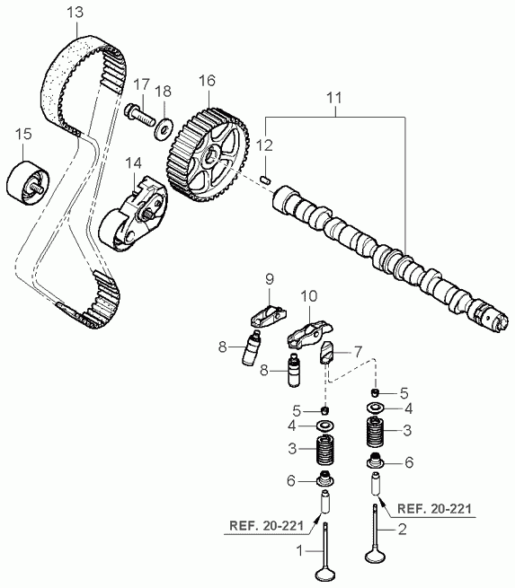 KIA 24410-27-250 - Rullo tenditore, Cinghia dentata autozon.pro