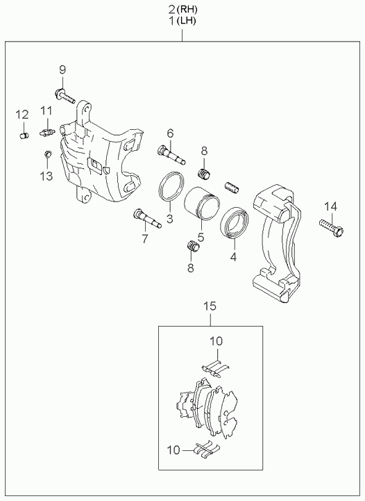 Hyundai 5822137000 - Kit manicotti di guida, Pinza freno autozon.pro