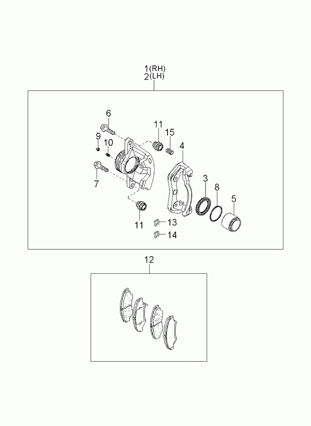 KIA 0K045-33-23Z - Kit pastiglie freno, Freno a disco autozon.pro