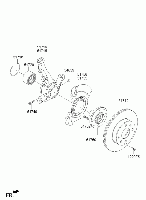 KIA 517501Y000 - Mozzo ruota autozon.pro