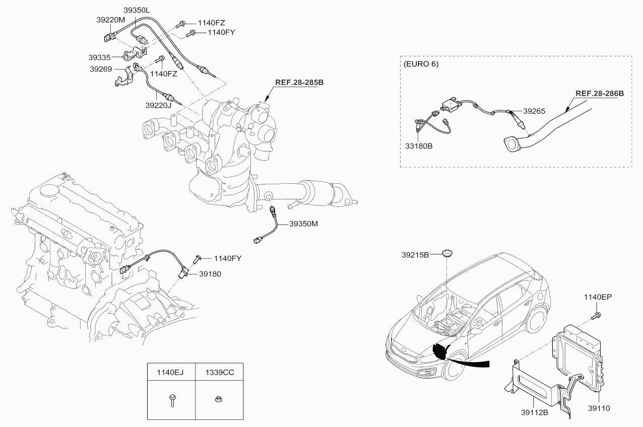 Hyundai 39351-2A634 - Sonda lambda autozon.pro