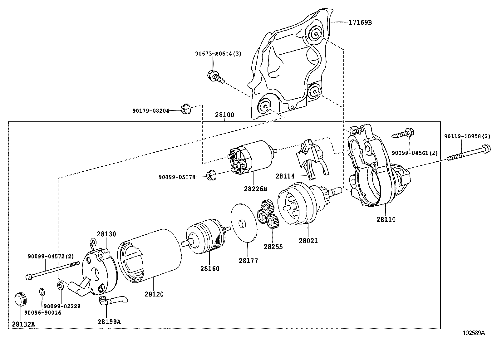 TOYOTA 28021-73020 - Pignone, Motorino d'avviamento autozon.pro