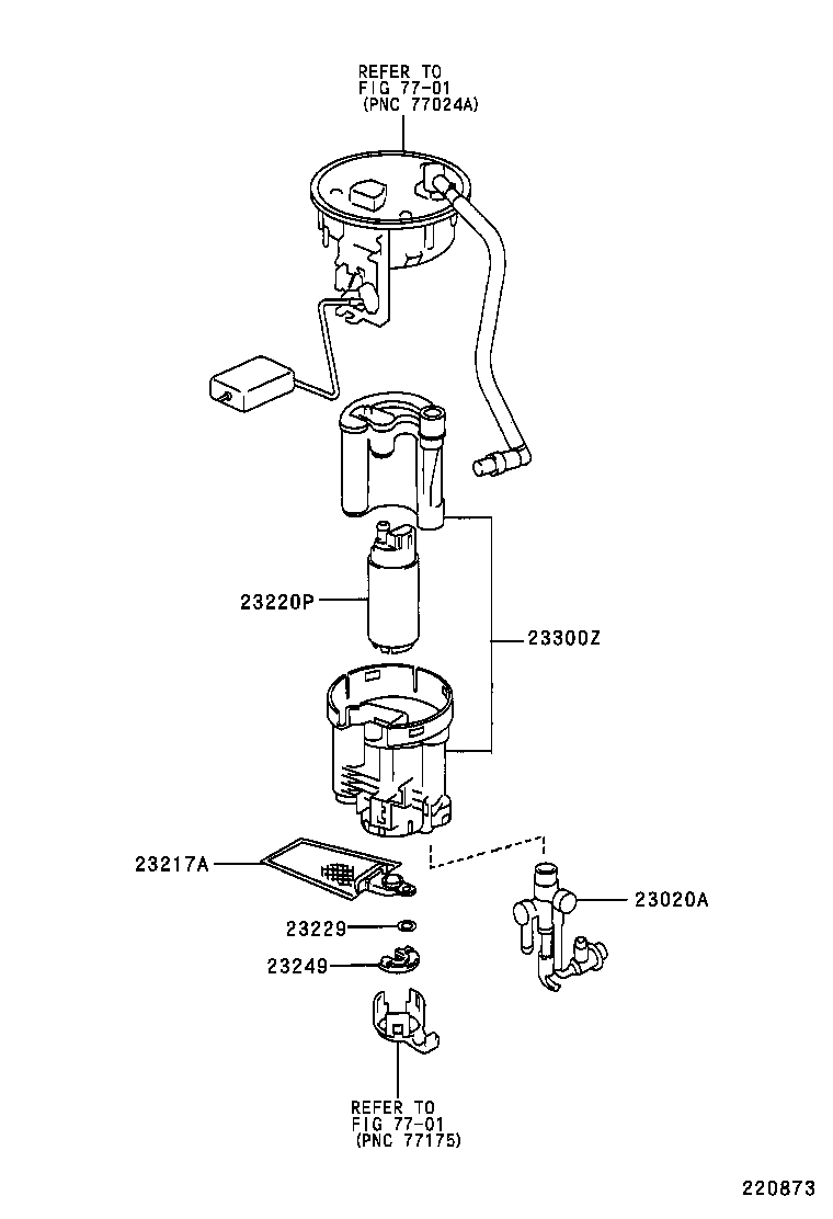 TOYOTA 2322170360 - Pompa carburante autozon.pro