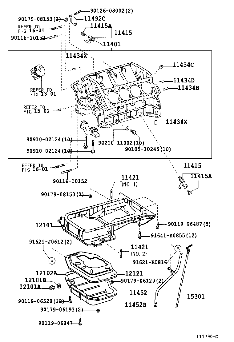 TOYOTA 9034112023 - Vite di chiusura, vaschetta dell'olio autozon.pro