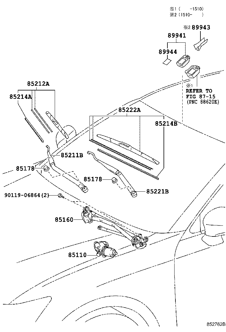 LEXUS 85212-30480 - Spazzola tergi autozon.pro