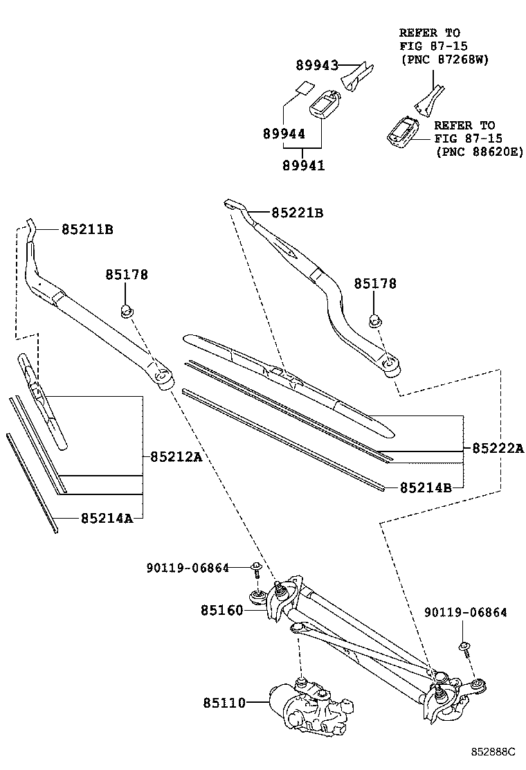 LEXUS 85212-33270 - Spazzola tergi autozon.pro