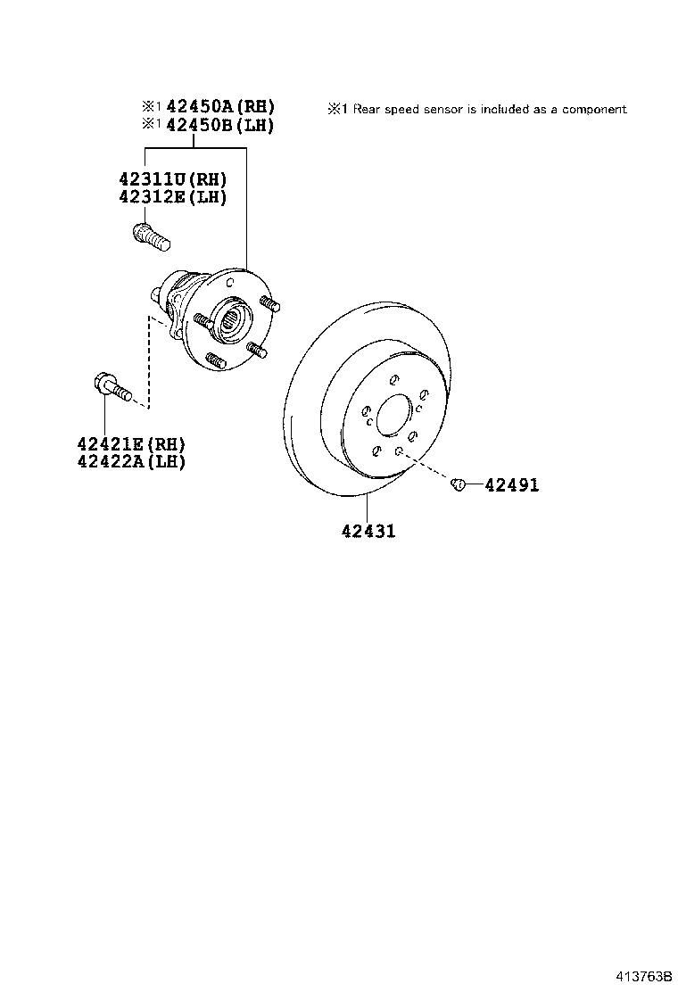 TOYOTA 4245033050 - Mozzo ruota autozon.pro