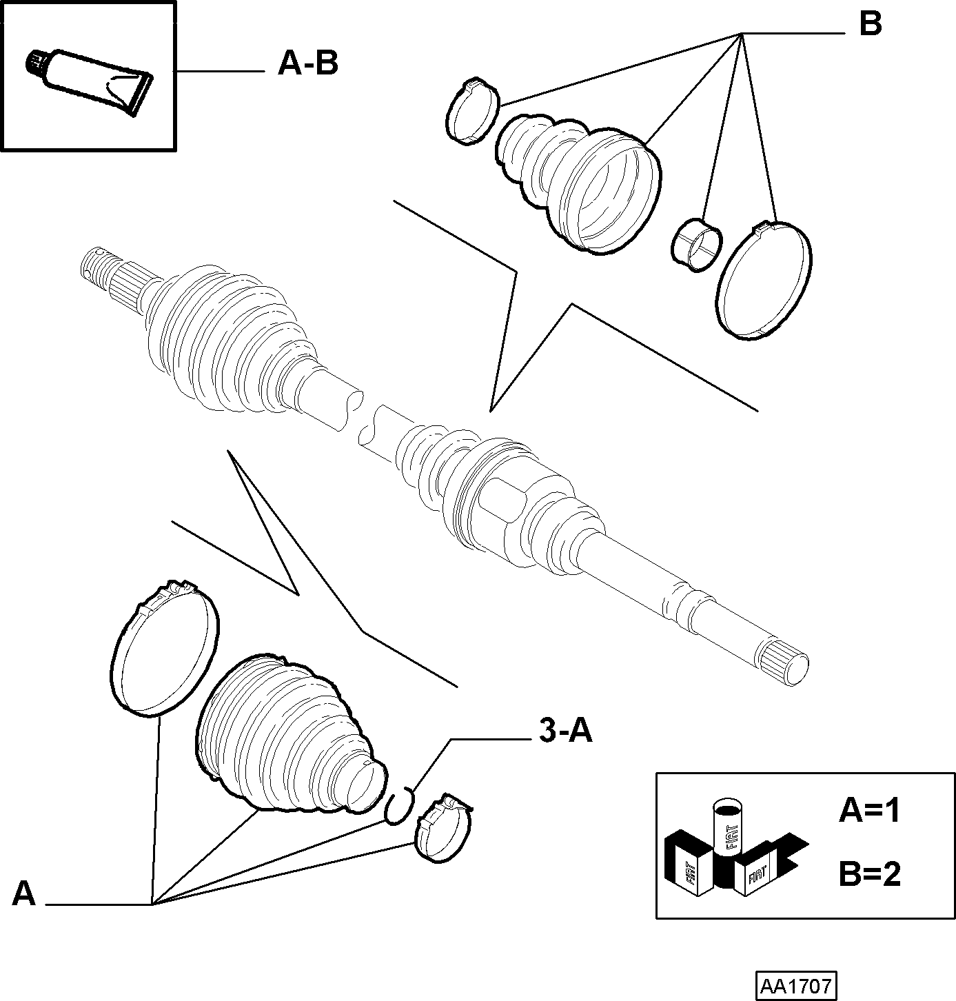 FIAT 9403293338 - Cuffia, Semiasse autozon.pro