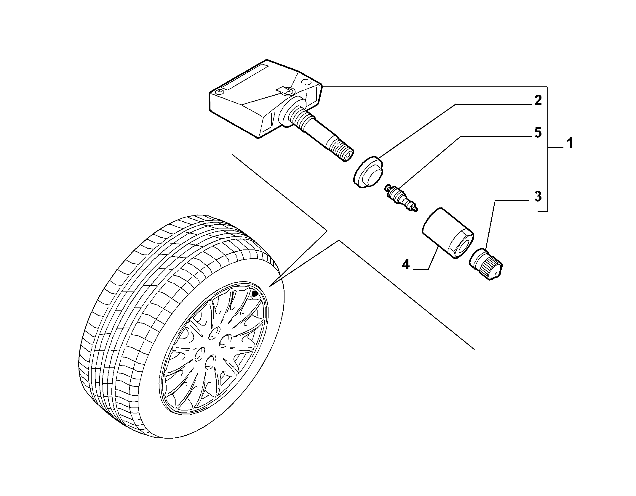 CITROËN 9634866180 - Sensore ruota, Press. gonf. pneumatici-Sistema controllo autozon.pro