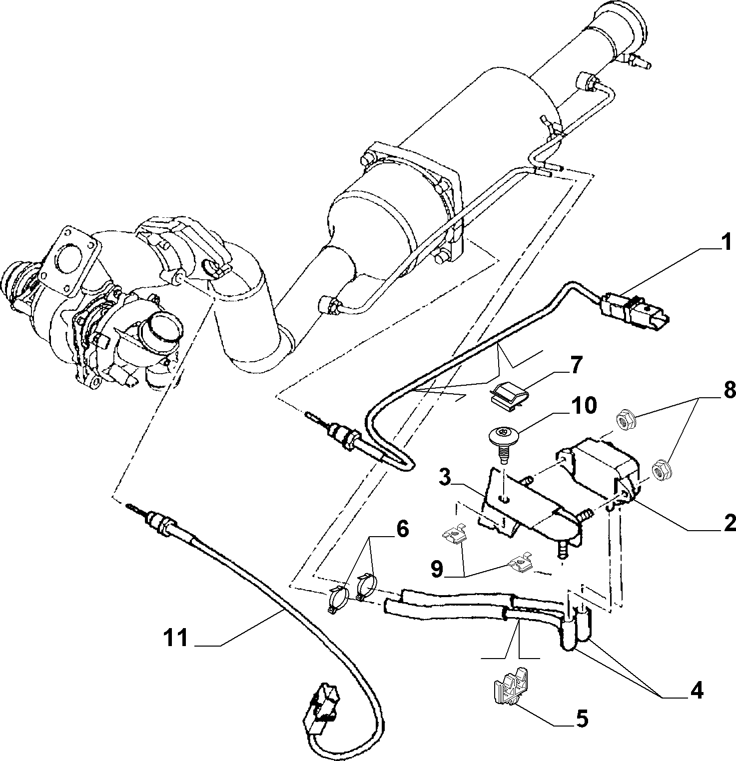 CITROËN 9645022680 - Sensore, Pressione gas scarico autozon.pro