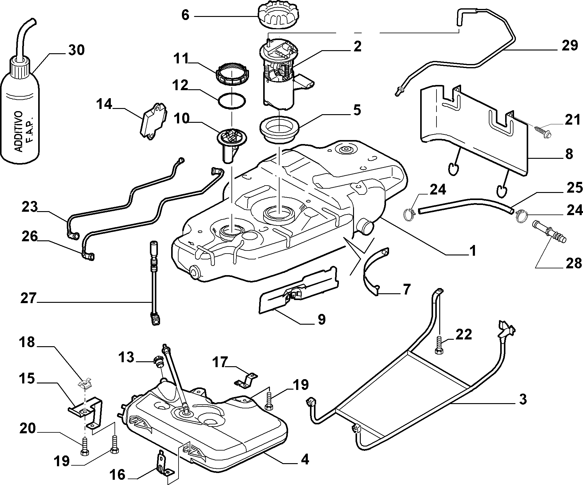 CITROËN 9633283880 - Chiusura, serbatoio carburante autozon.pro