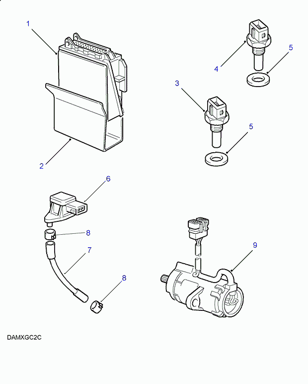 Land Rover STC2299 - Sensore, Temperatura refrigerante autozon.pro