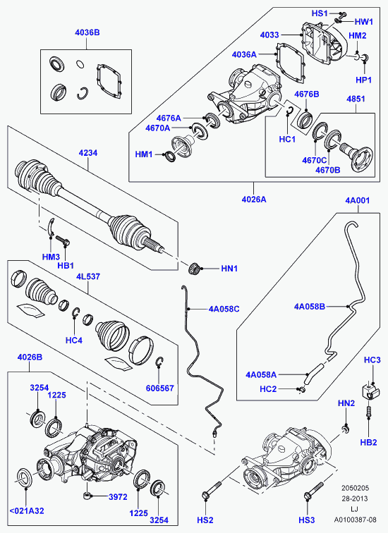 Land Rover TBX000110 - Anello tenuta, Differenziale autozon.pro