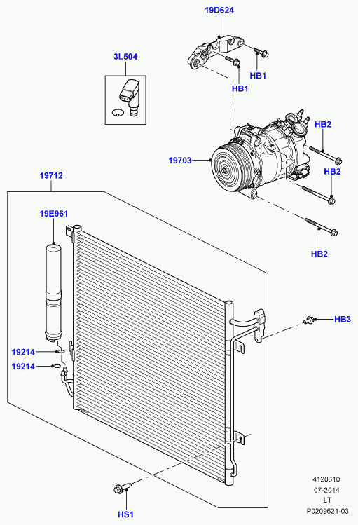 Jaguar LR058017 - Compressore, Climatizzatore autozon.pro