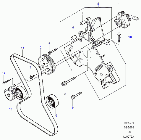 Land Rover PQS101271L - Cinghia Poly-V autozon.pro