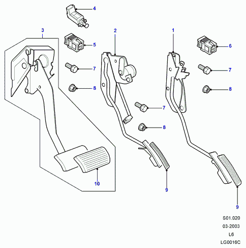 Land Rover XKB000021 - Interruttore luce freno autozon.pro