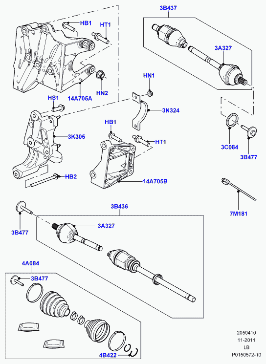 Land Rover LR000577 - Kit cuscinetto ruota autozon.pro