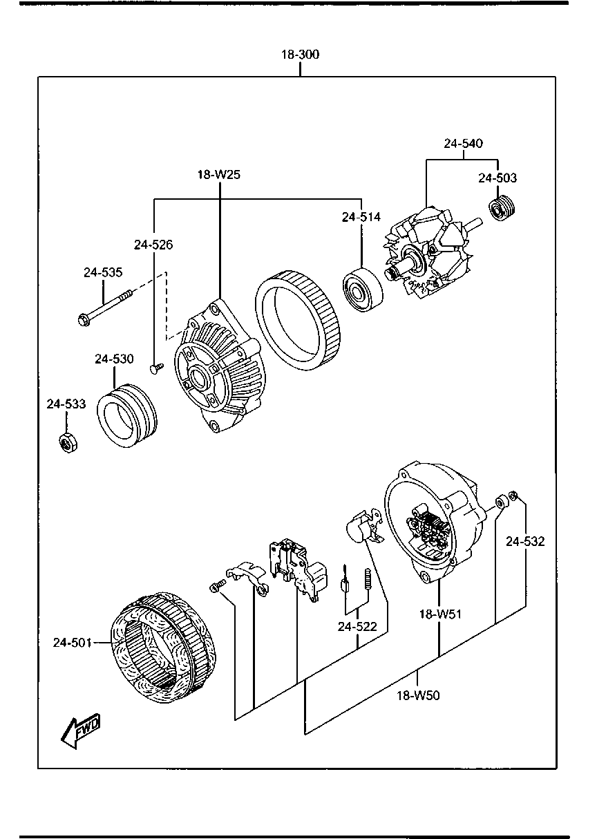 FORD WLAA-18-300A - Alternatore autozon.pro