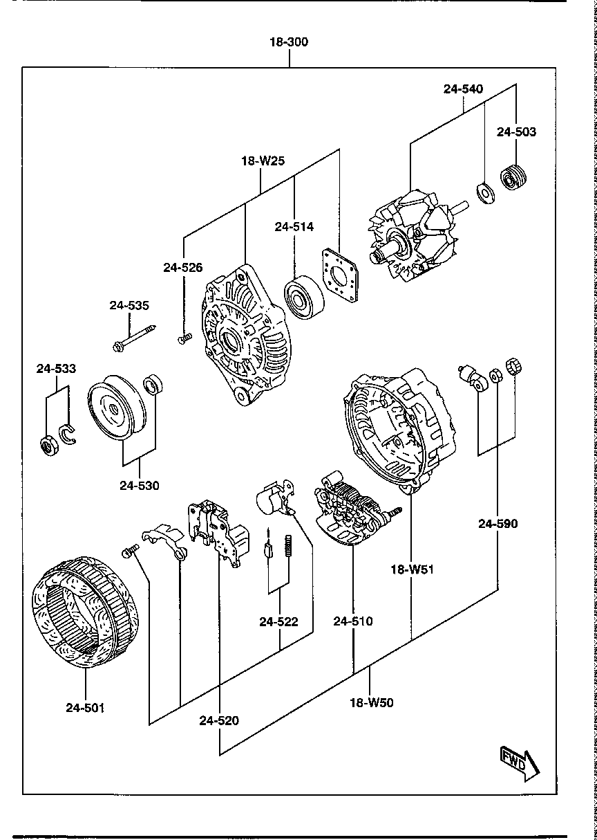 MAZDA B6EW-18-300 - Alternatore autozon.pro