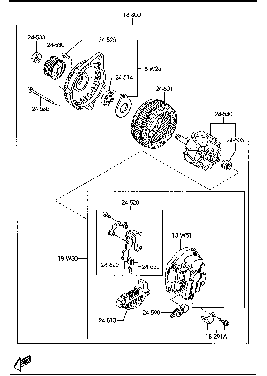 MAZDA ZJ38-18-300 - Alternatore autozon.pro