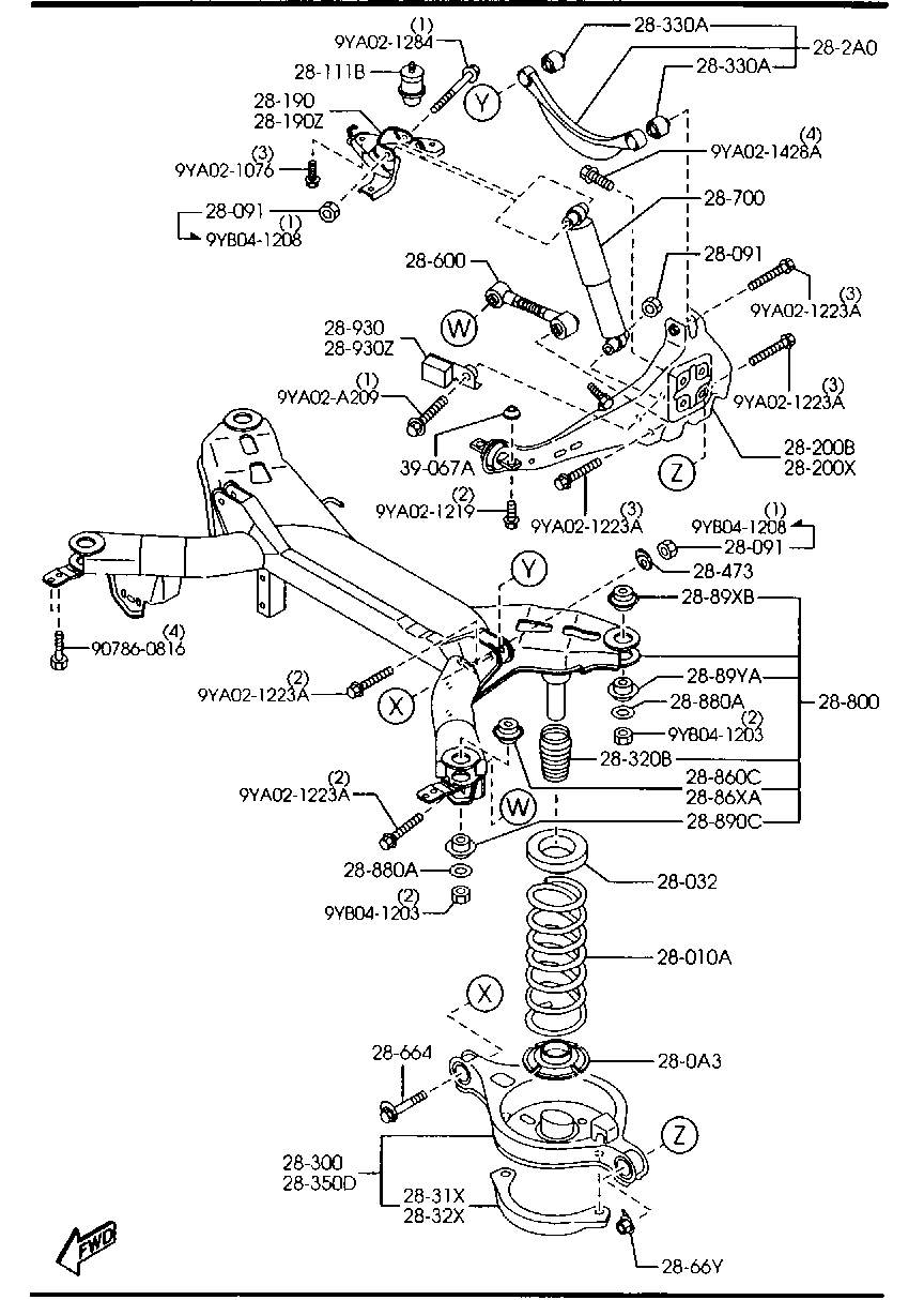 MAZDA GR2F-28-700 - Ammortizzatore autozon.pro