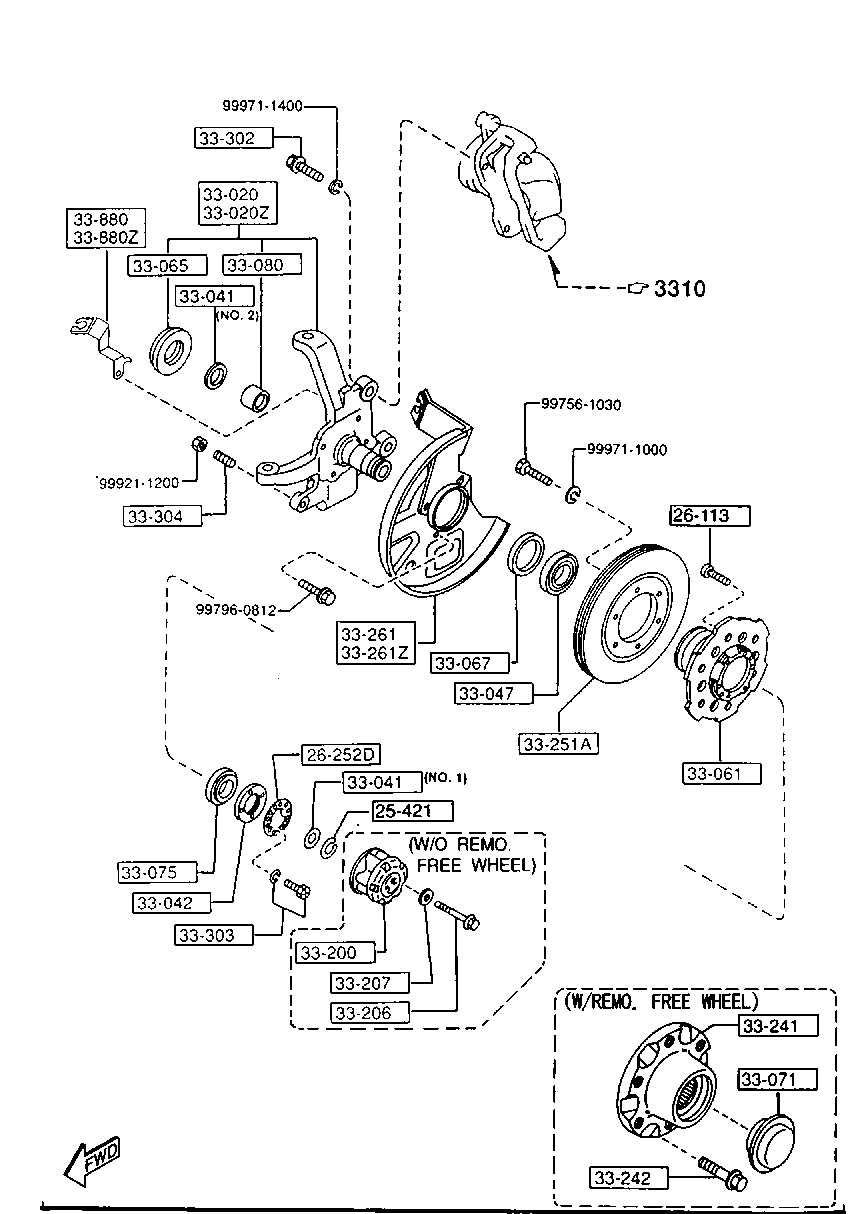 FORD S231-33-047 - Kit cuscinetto ruota autozon.pro