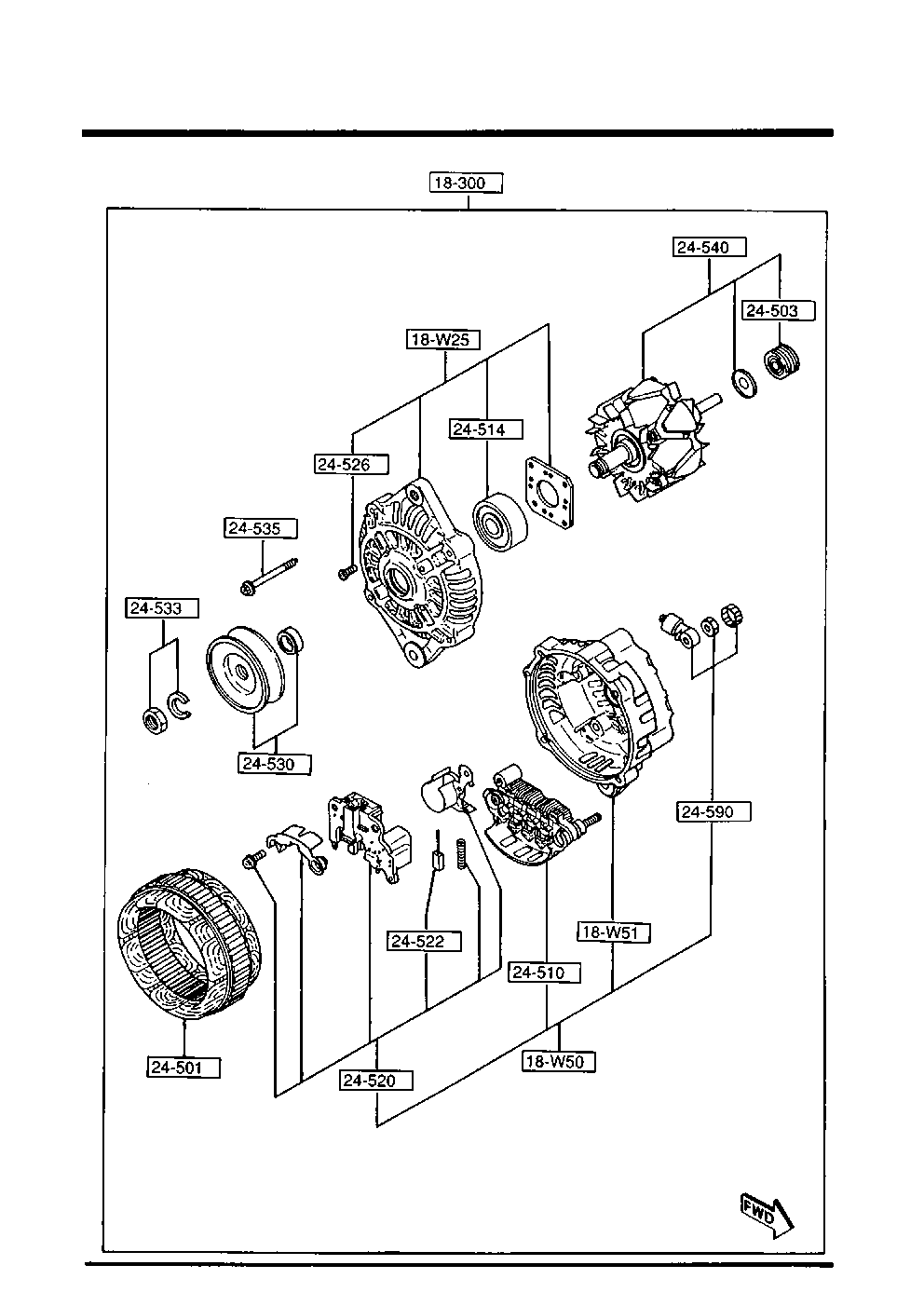 MAZDA B6BF-18-300 - Alternatore autozon.pro