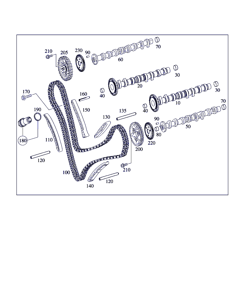 Mercedes-Benz A 642 050 03 11 - Tenditore, Catena distribuzione autozon.pro