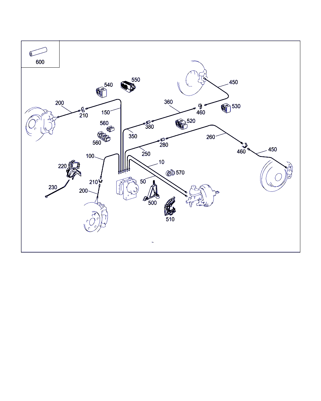 Mercedes-Benz A 204 428 04 35 - Flessibile del freno autozon.pro