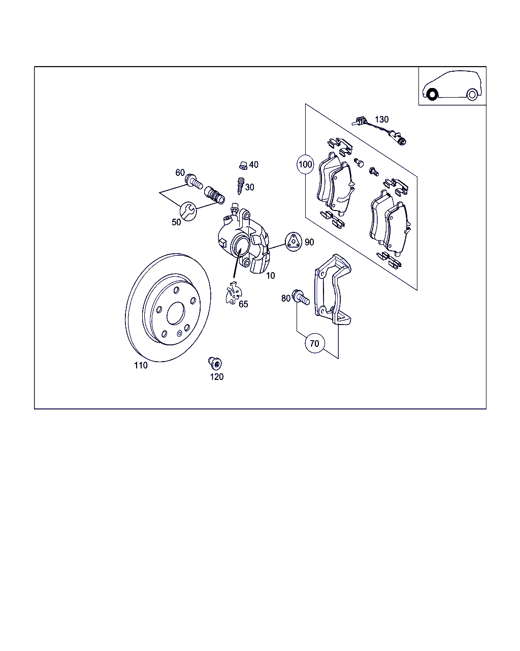 Mercedes-Benz A 168 421 01 86 - Kit riparazione, Pinza freno autozon.pro