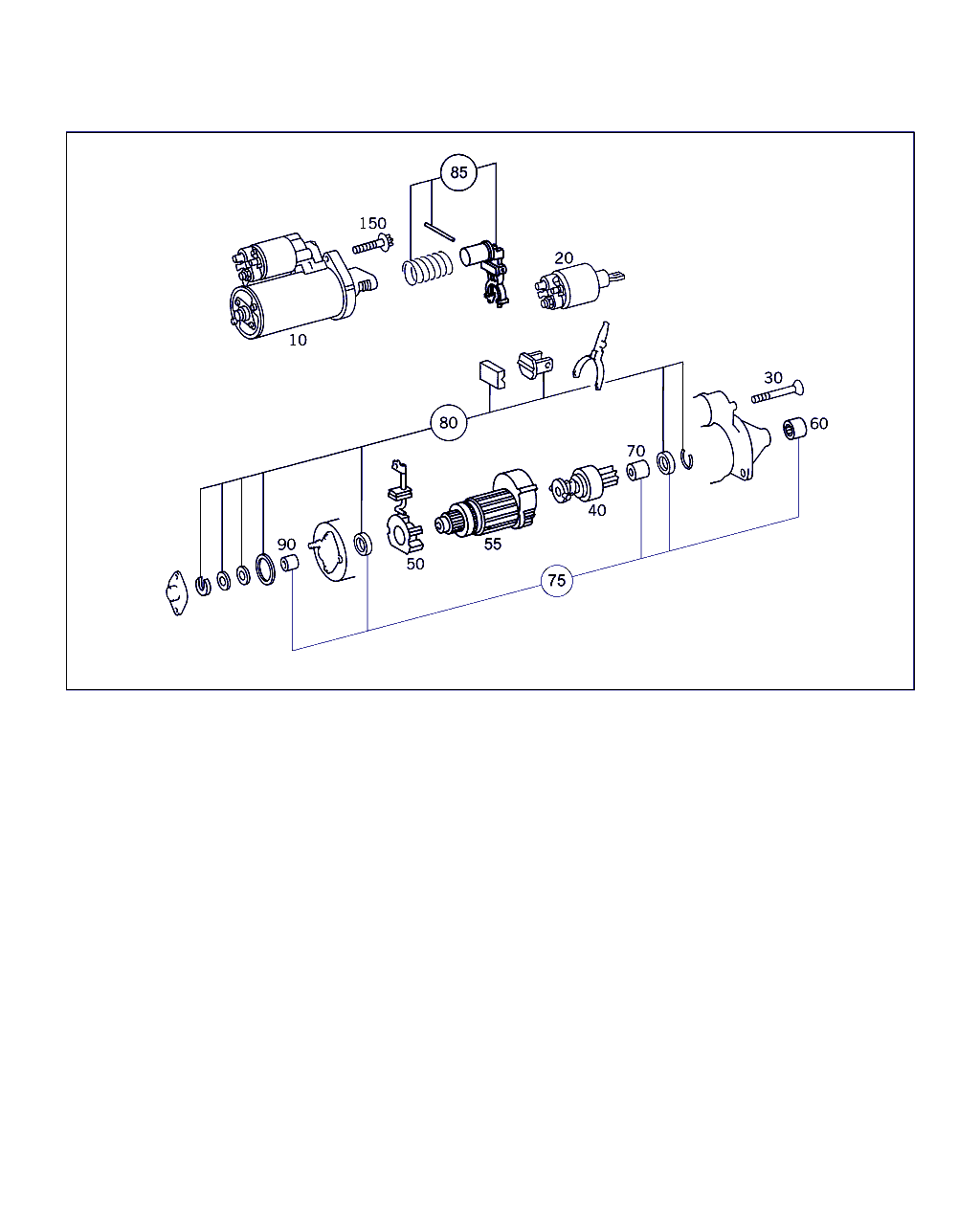 Mercedes-Benz A 000 151 53 50 - Boccola, Albero motorino avviamento autozon.pro