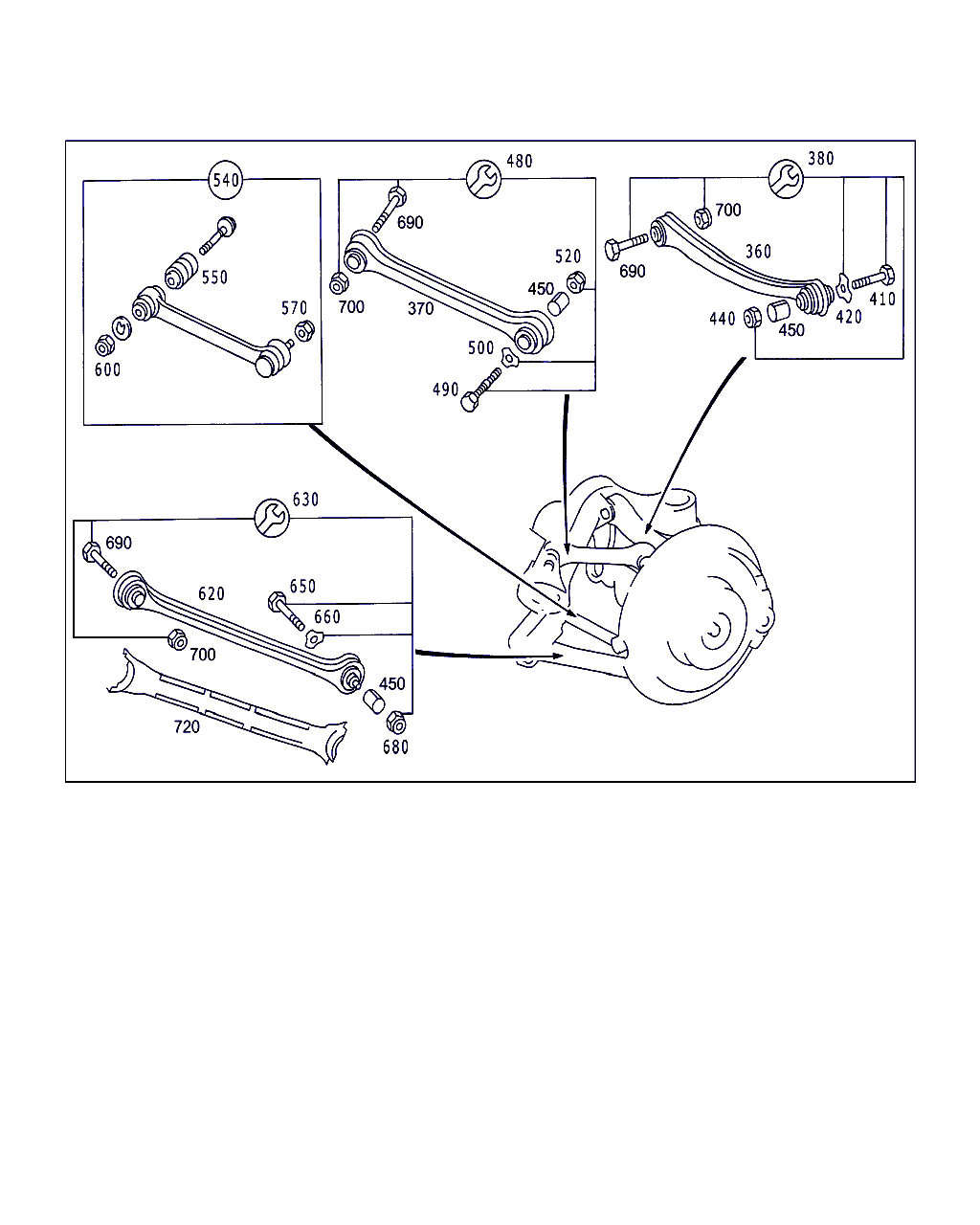 Mercedes-Benz A 210 350 33 06 - Braccio oscillante, Sospensione ruota autozon.pro