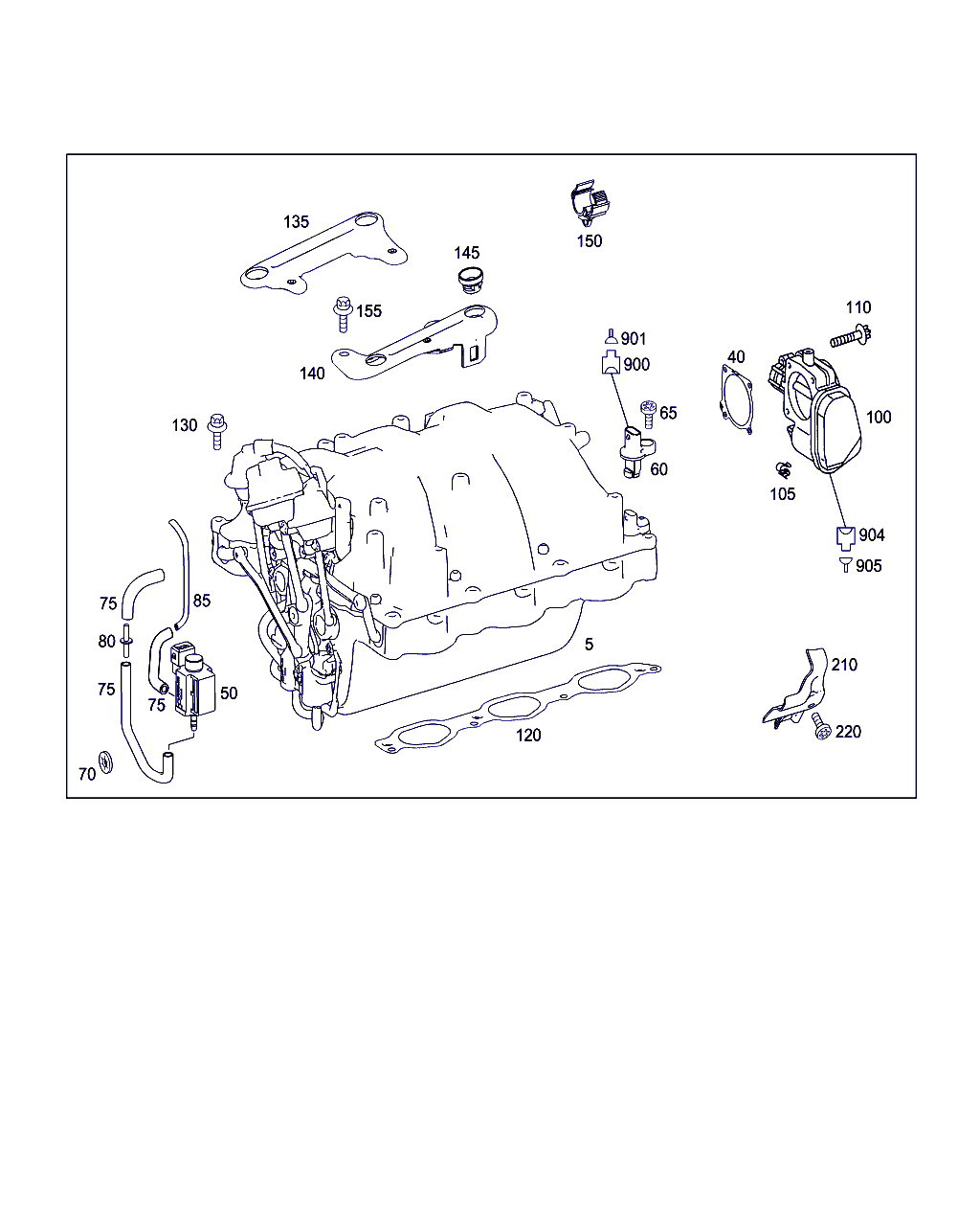 Mercedes-Benz A 272 141 22 80 - Guarnizione, Collettore aspirazione autozon.pro