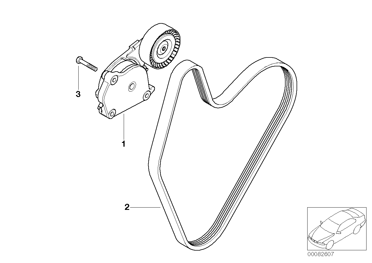 BMW 11 28 7 526 364 - Cinghia Poly-V autozon.pro