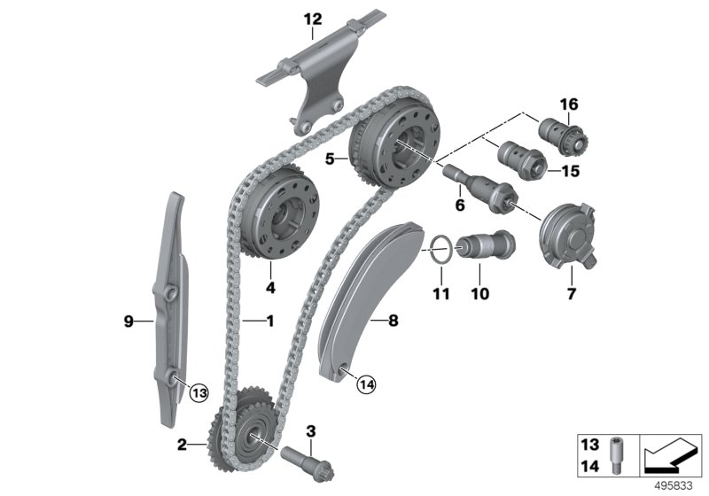 Mini 13527797908 - Kit catena distribuzione autozon.pro