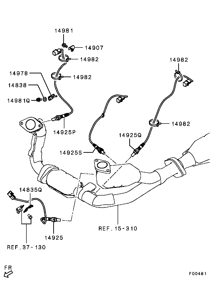 Mitsubishi MN158916 - Sonda lambda autozon.pro