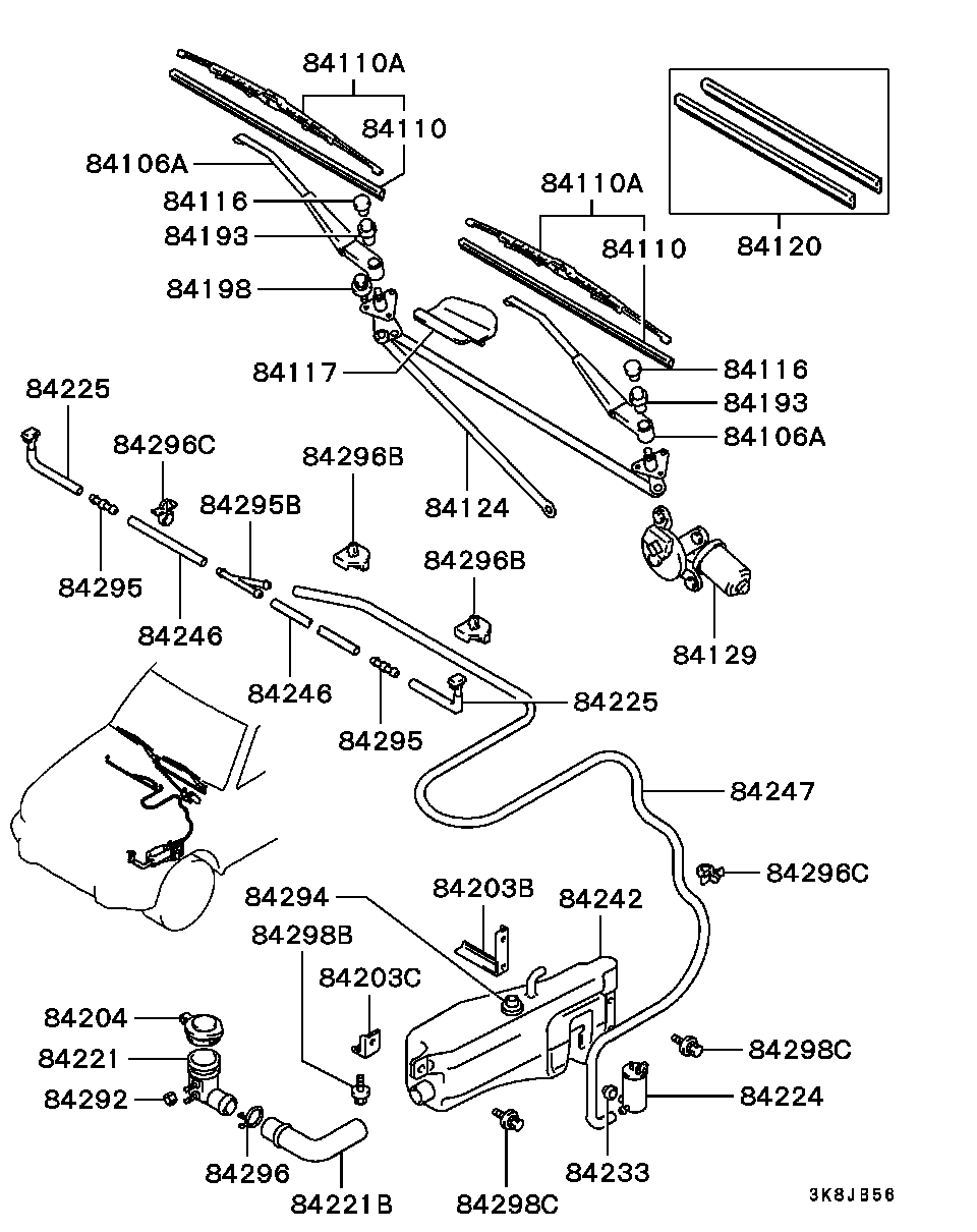 Mitsubishi MB683949 - Spazzola tergi autozon.pro