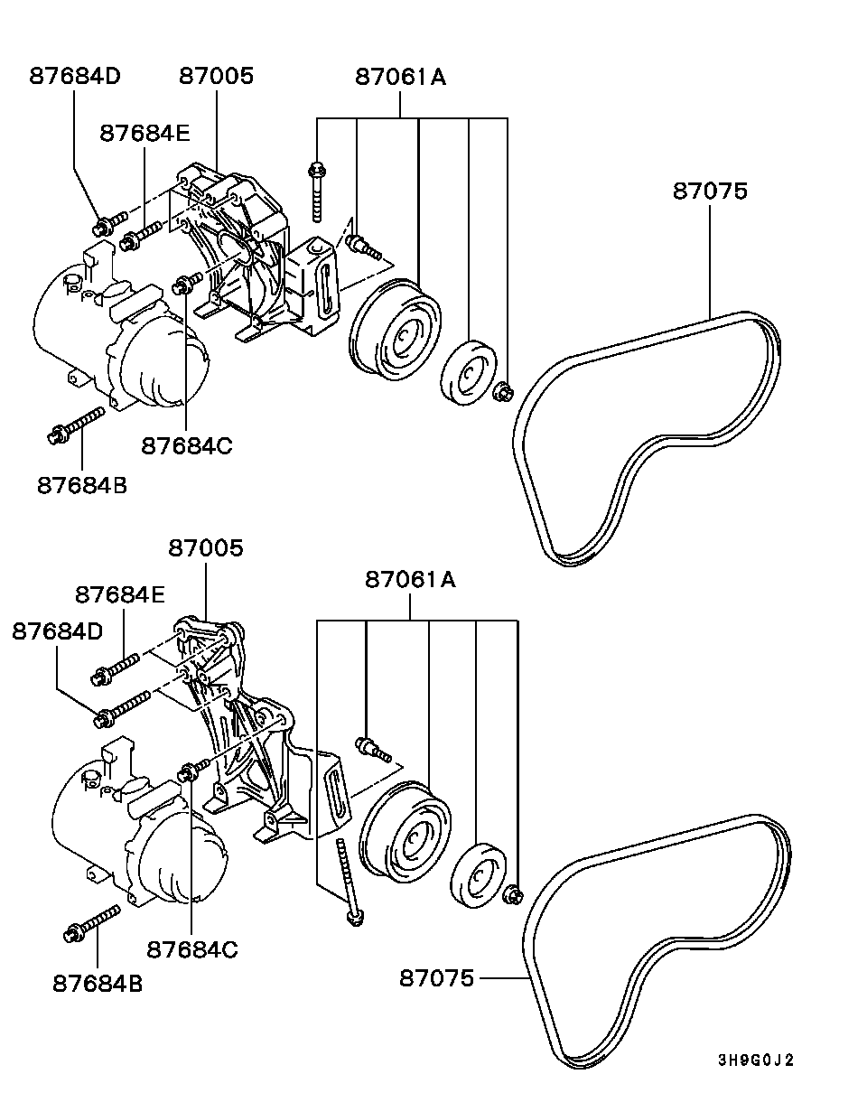 Mitsubishi MB946603 - Cinghia Poly-V autozon.pro