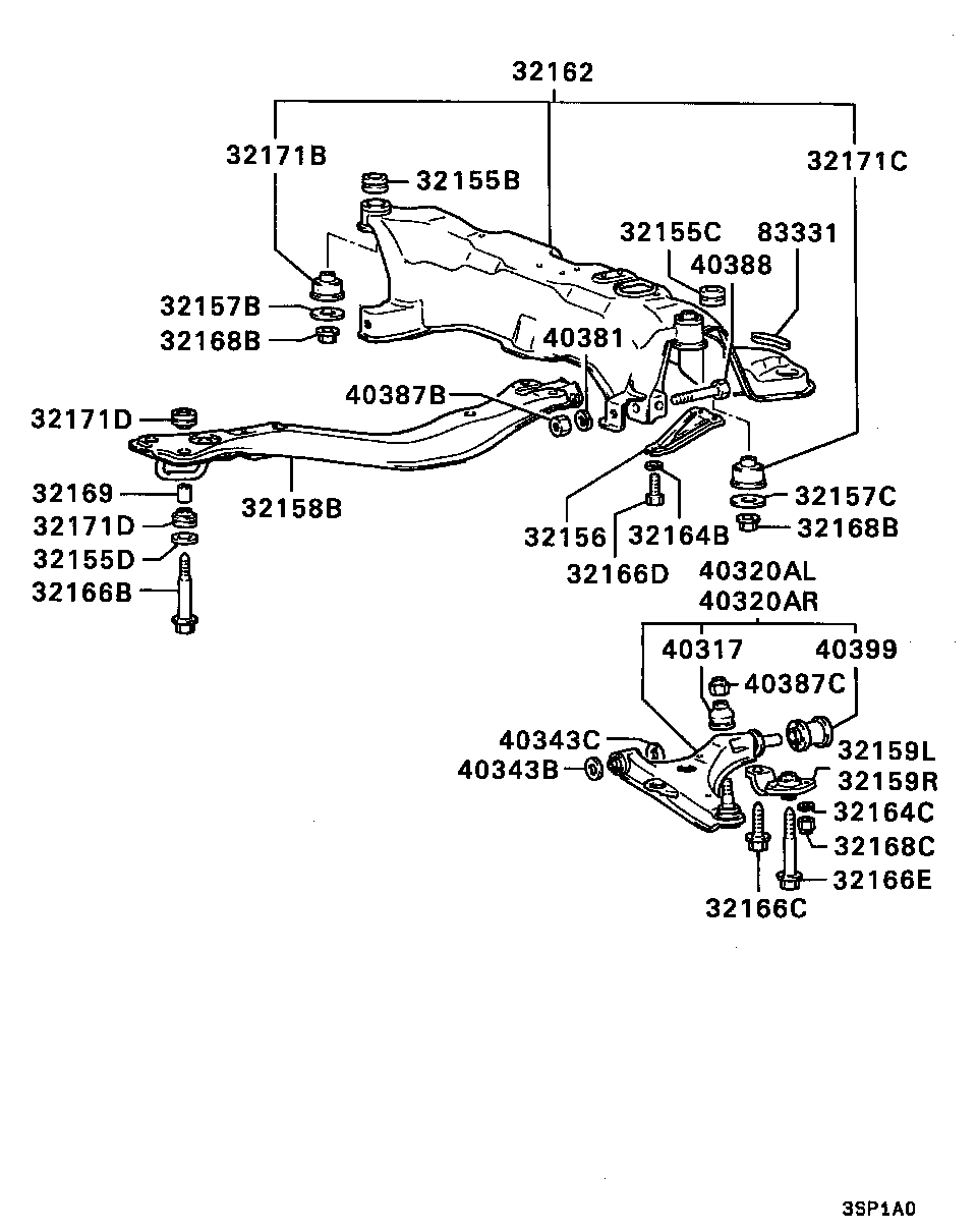 Mitsubishi MB573096 - Braccio oscillante, Sospensione ruota autozon.pro