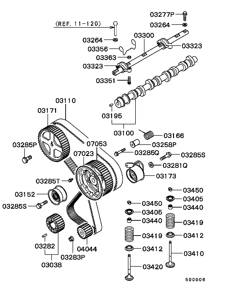 Mitsubishi MD00 0508 - Anello tenuta, Stelo valvola autozon.pro