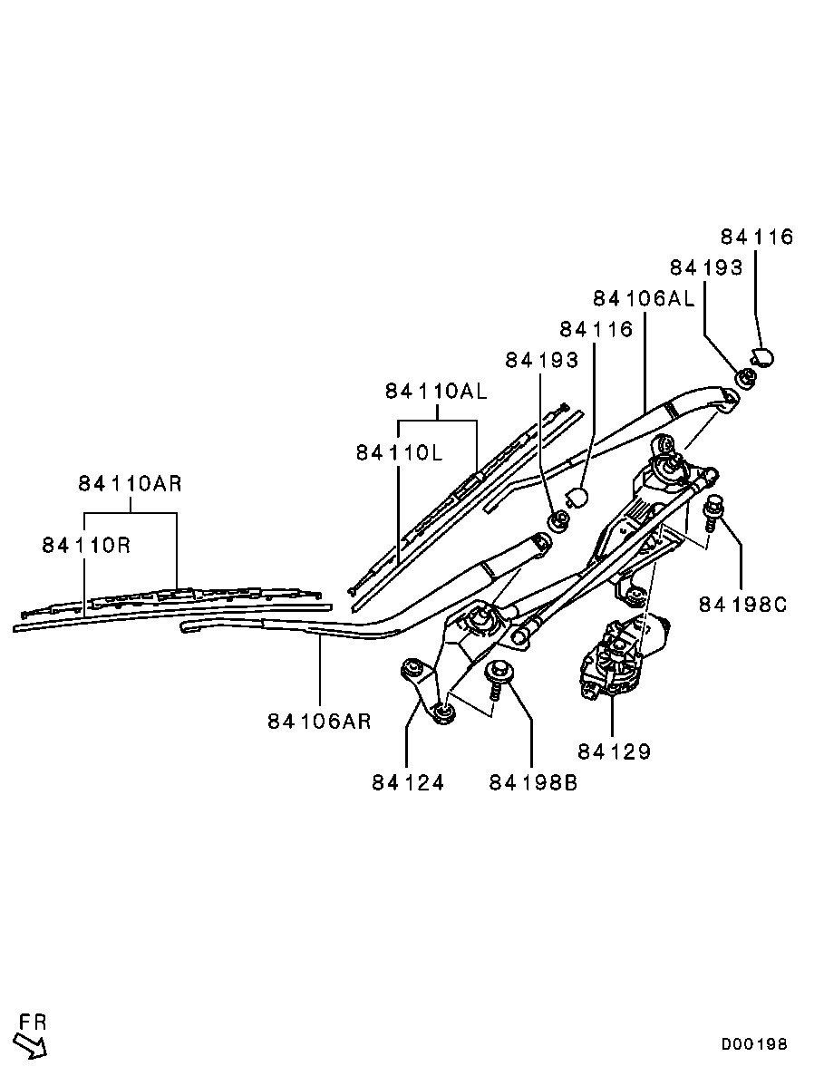 Mitsubishi 8250A174 - Spazzola tergi autozon.pro