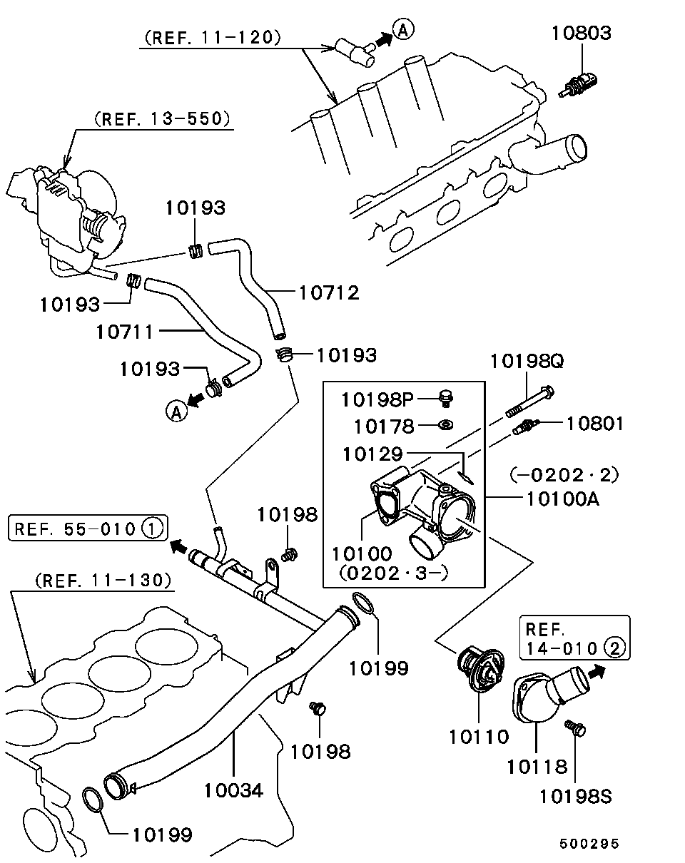 Mitsubishi MD338234 - Termostato, Refrigerante autozon.pro