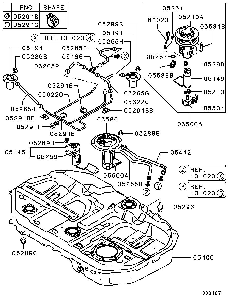 Mitsubishi MR552781 - Filtro carburante autozon.pro