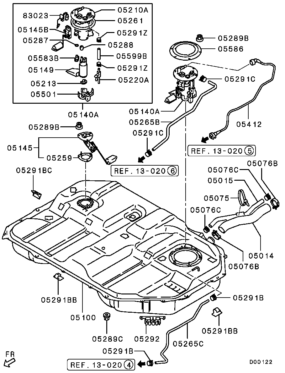 Mitsubishi MN158345 - Filtro carburante autozon.pro