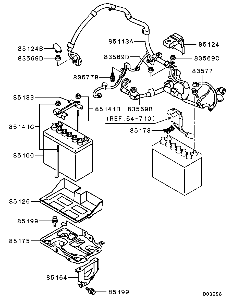 Mitsubishi 8201A137 - Batteria avviamento autozon.pro