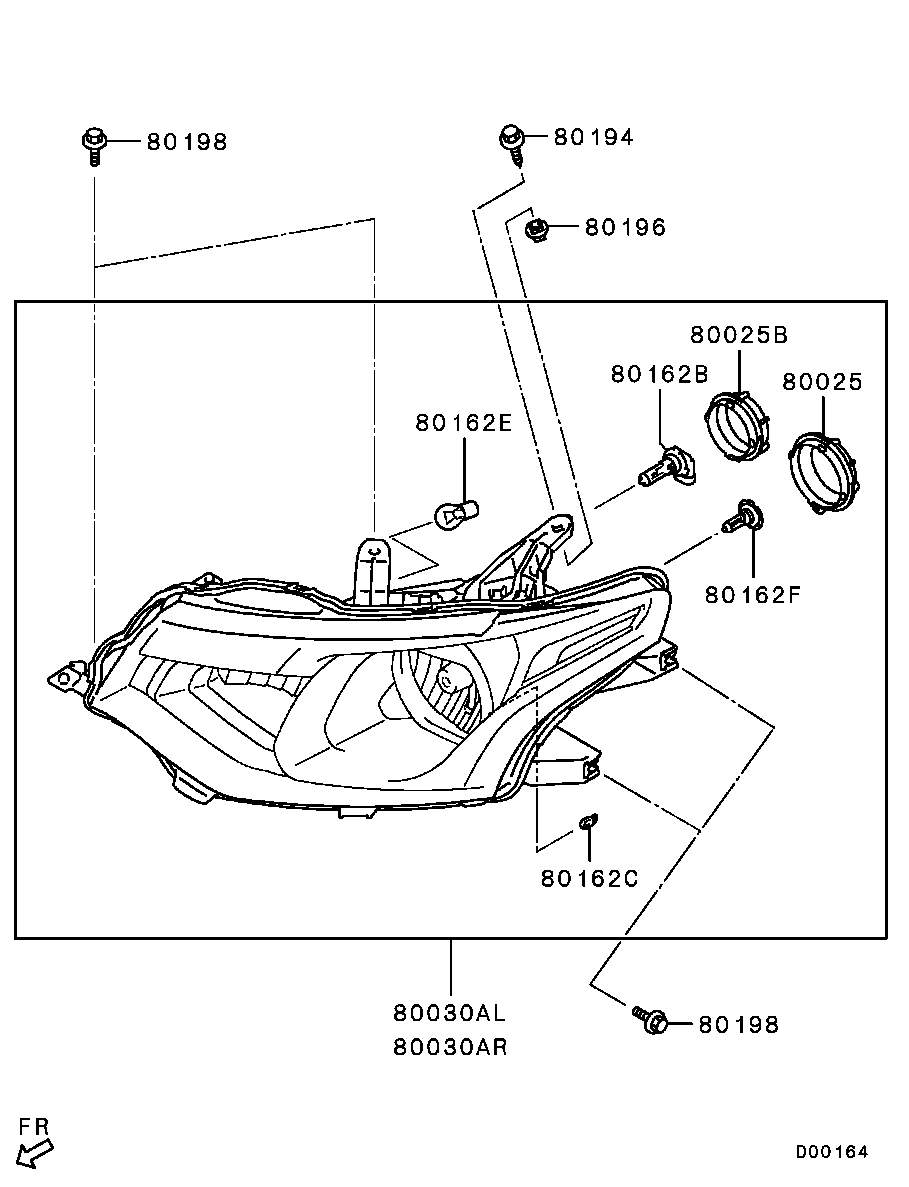 Mitsubishi MS820979 - Lampadina, Fendinebbia autozon.pro