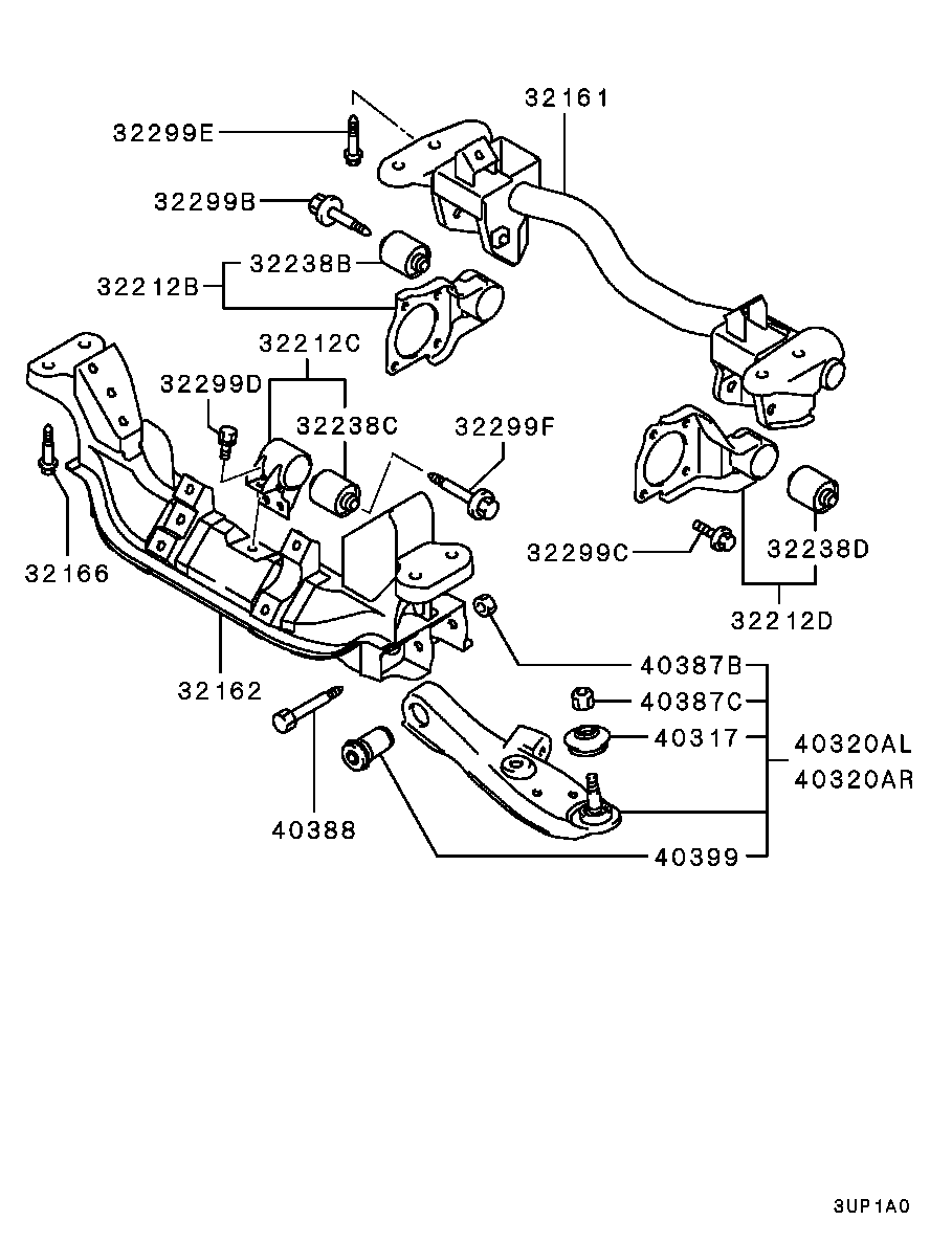 Mitsubishi MR566556 - Braccio oscillante, Sospensione ruota autozon.pro