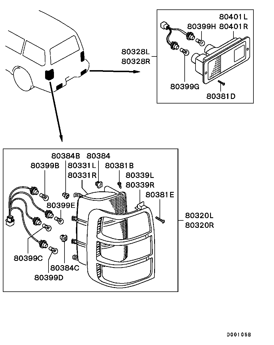 Mitsubishi MS 820044 - Lampadina autozon.pro