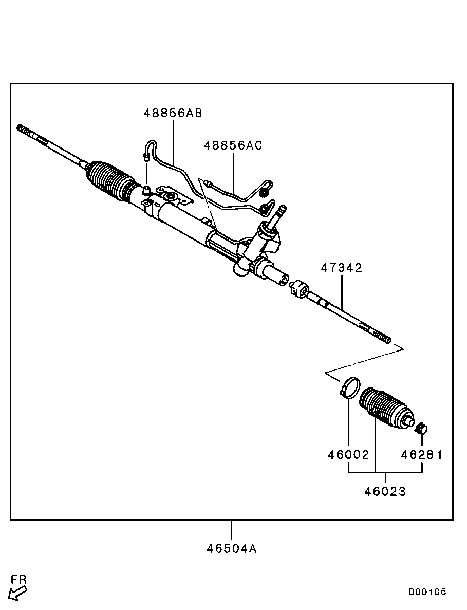 Mitsubishi 4410A452 - Soffietto, Sterzo autozon.pro