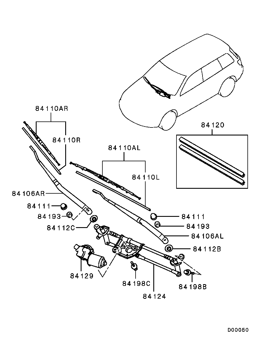 Mitsubishi MR416668 - Spazzola tergi autozon.pro